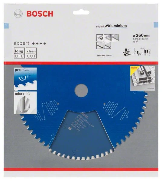Hoja de sierra circular BOSCH Ø exterior 260 mm Número de dientes 80 HLTCG ( 8000342171 )
