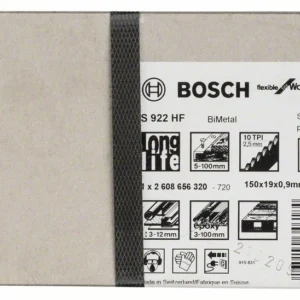 Hoja de sierra de sable BOSCH S 922 HF Longitud 150 mm Anchura 19 mm ( 8000343752 )