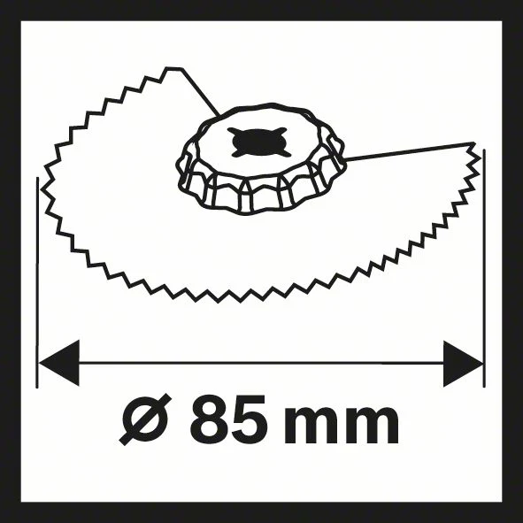 Hoja de sierra de segmentos BOSCH ACZ 85 EB Ø 85 mm ( 8000345558 )