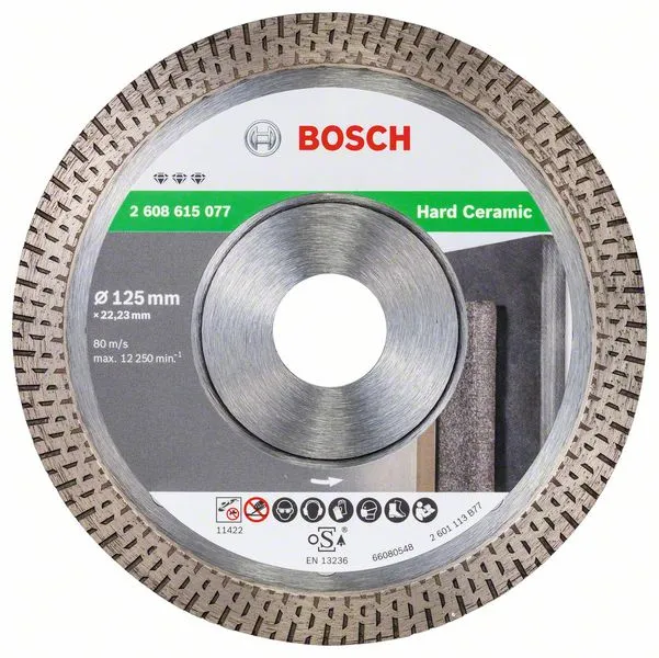 Bosch Best Hard Ceramic Disco de corte diamantado 125 mm x 22,23 ( 2608615077 ) Bosch Professional