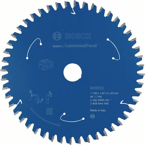Bosch Disco de sierra circular Expert Laminated Panel 160 x 1,2 x 20 mm / 48 dientes ( 2608644548 ) Bosch Professional