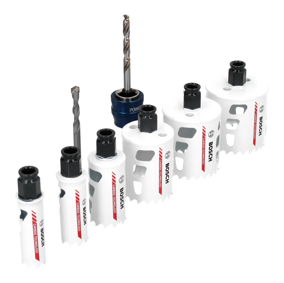 Bosch Endurance Heavy Duty Juego de sierras de corona de carburo de 9 piezas (2608594183) juego universal Bosch Professional