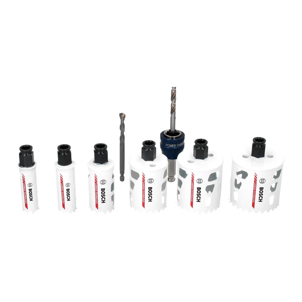 Bosch Endurance Heavy Duty Juego de sierras de corona de carburo de 9 piezas (2608594183) juego universal Bosch Professional