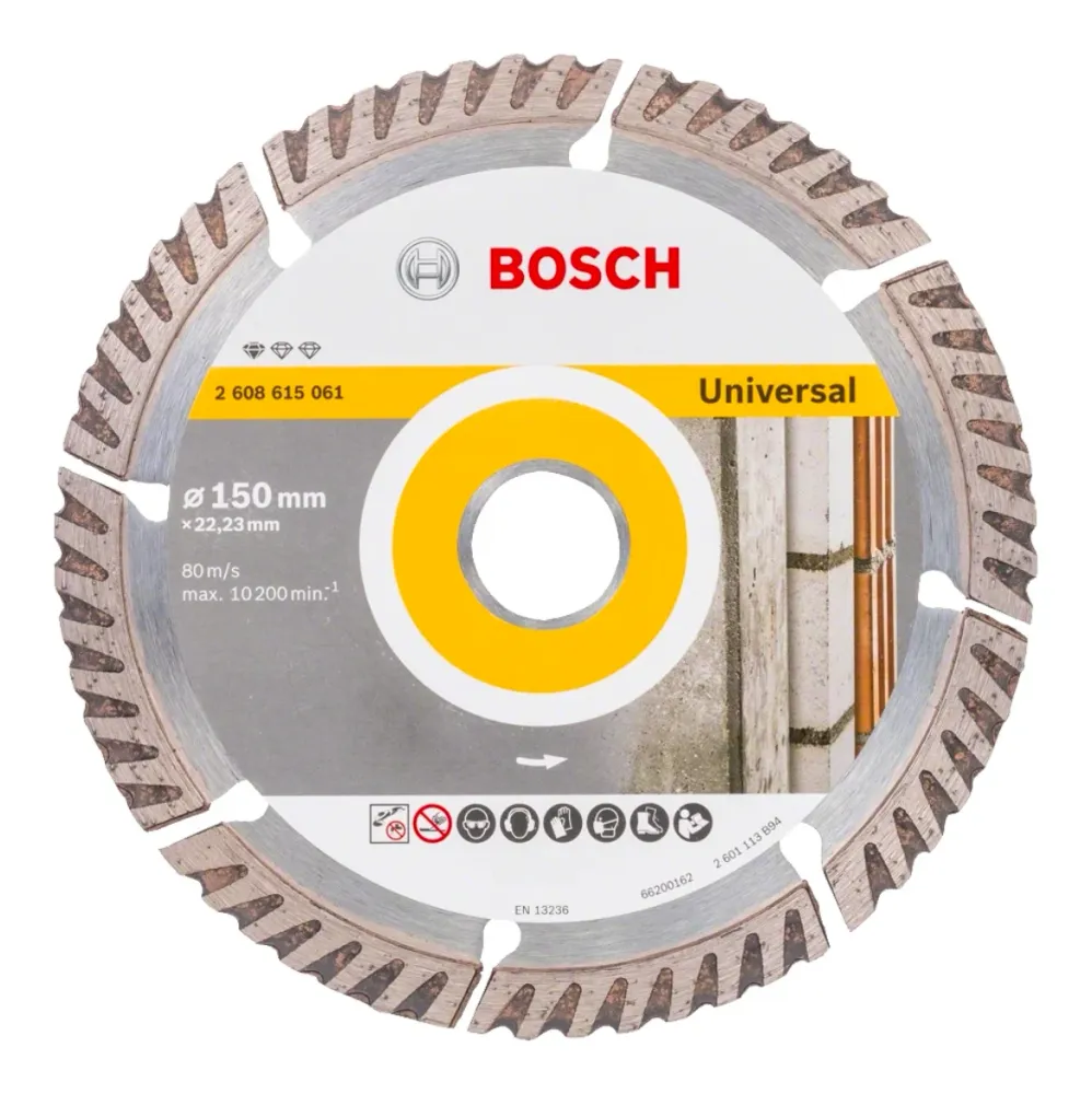 Bosch Estándar para Disco de Corte Diamantado Universal 150 x 22,23 mm 10 uds ( 2608615062 ) Bosch Professional