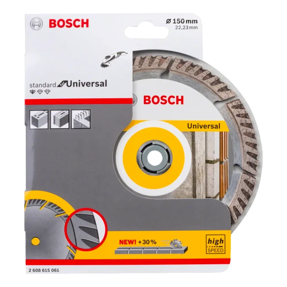 Bosch Estándar para Disco de Corte Diamantado Universal 150 x 22,23 mm 10 uds ( 2608615062 ) Bosch Professional