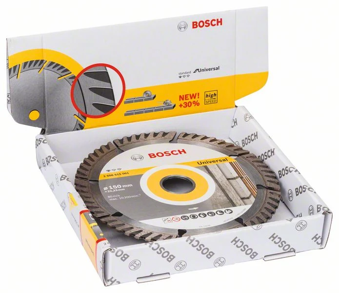 Bosch Estándar para Disco de Corte Diamantado Universal 150 x 22,23 mm 10 uds ( 2608615062 ) Bosch Professional