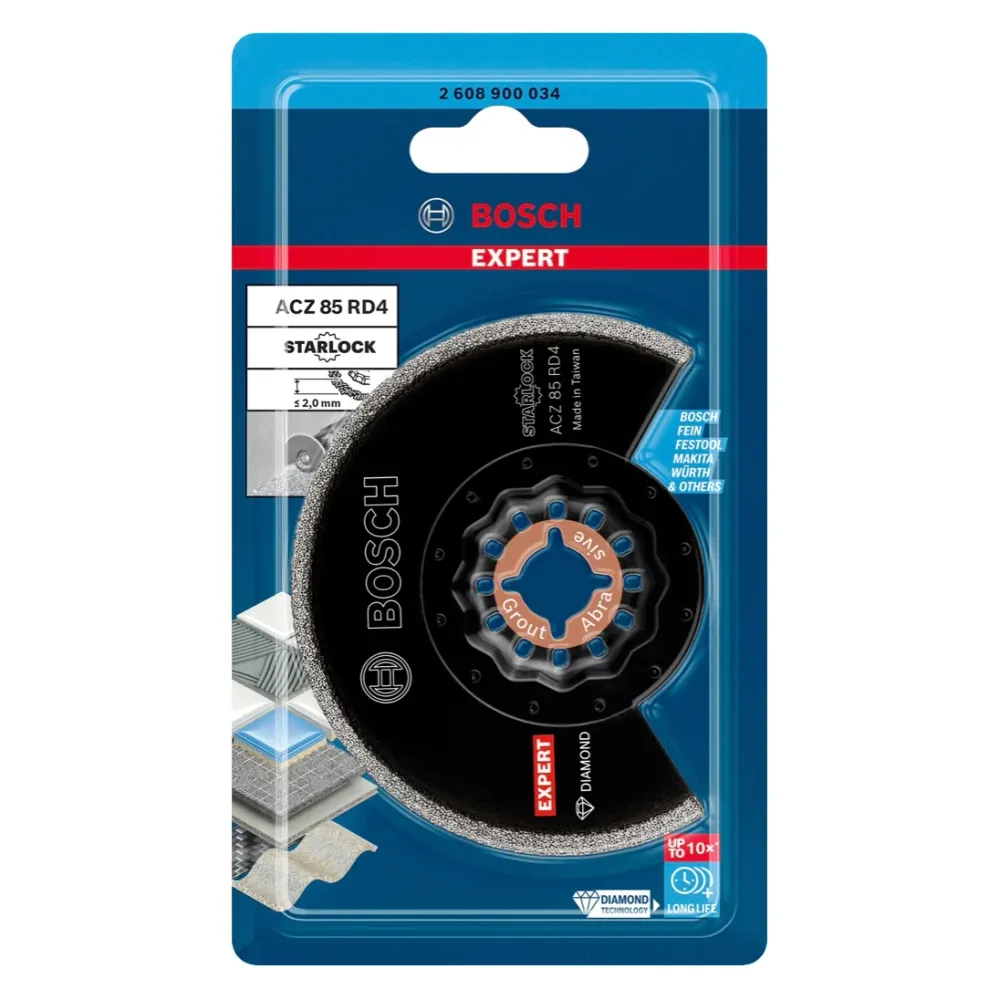 Bosch EXPERT ACZ 85 RD4 Disco de corte diamantado Starlock 85 mm 1 pz. ( 2608900034 ) para azulejos - sucesor de 260866168...