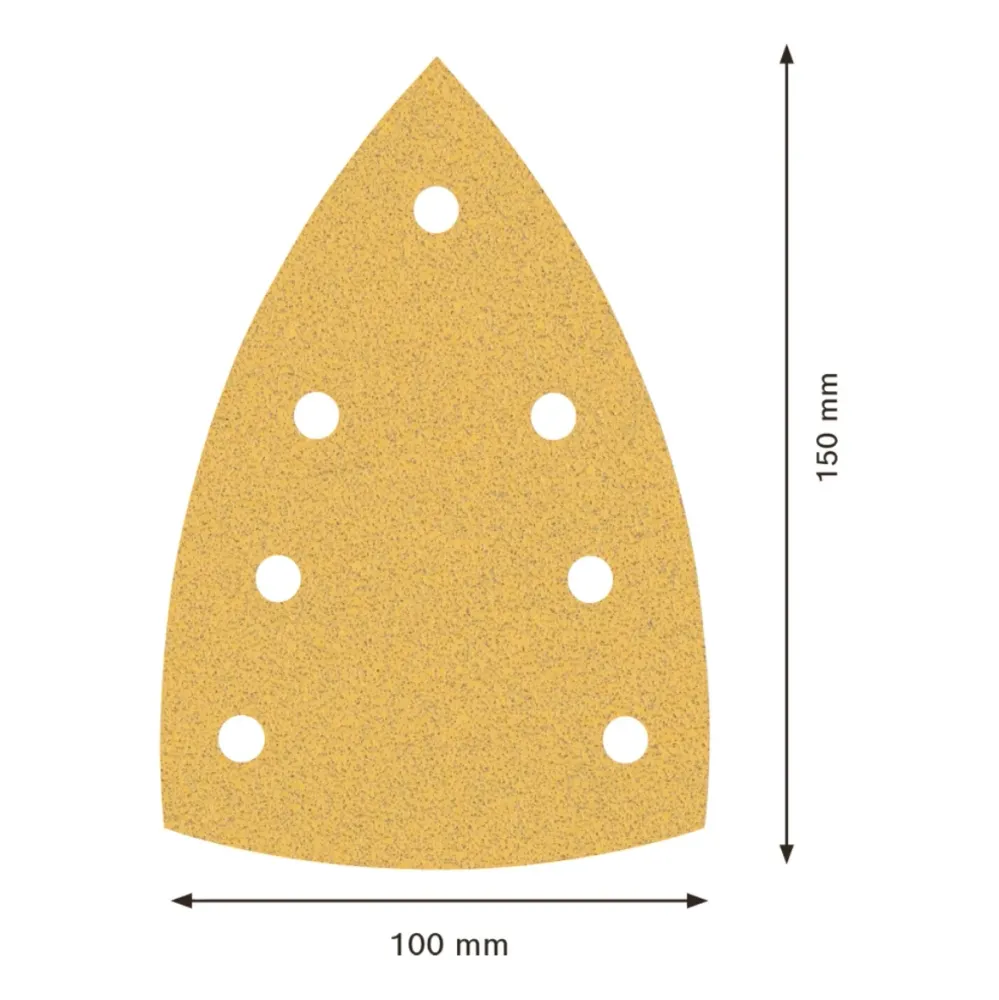 Bosch EXPERT C470 Hojas de lija 100x150mm 7 agujeros G80 para lijadoras múltiples - 10 piezas (2608901116) Bosch Professional