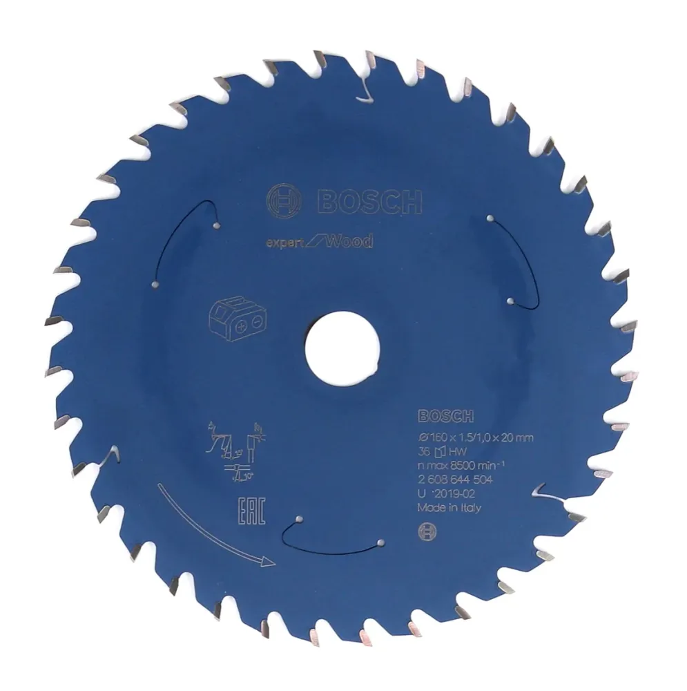 Bosch Hoja de sierra circular Expert Wood 160 x 1,0 x 20 mm / 36 dientes ( 2608644504 ) Bosch Professional