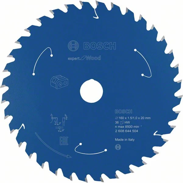 Bosch Hoja de sierra circular Expert Wood 160 x 1,0 x 20 mm / 36 dientes ( 2608644504 ) Bosch Professional