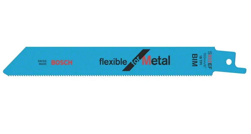 Bosch 5 hojas de sierra de sable 150 mm Progressor Flexible para Metal S 922 EF (2608656015) Bosch Professional