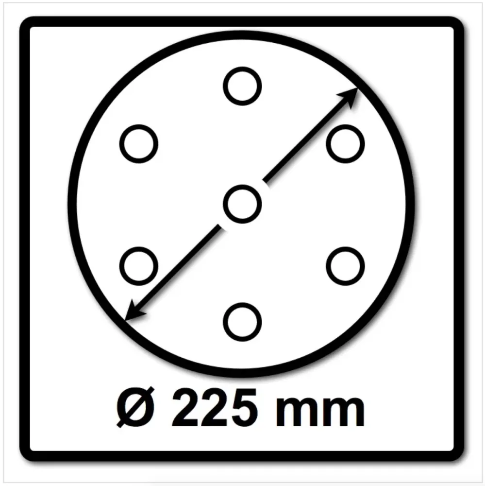 Disco abrasivo cerámico Bosch SIA sianet 7500 225 mm grano P100 25 piezas (F03E0068EJ) Bosch Professional