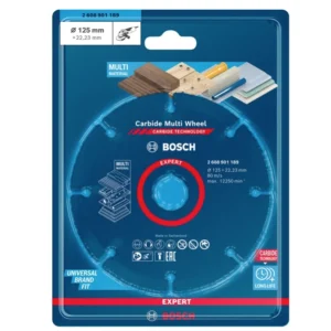 Disco de corte Bosch EXPERT Carbide Multi Wheel 125 x 22,23 mm 10 piezas ( 2608901191 ) Bosch Professional