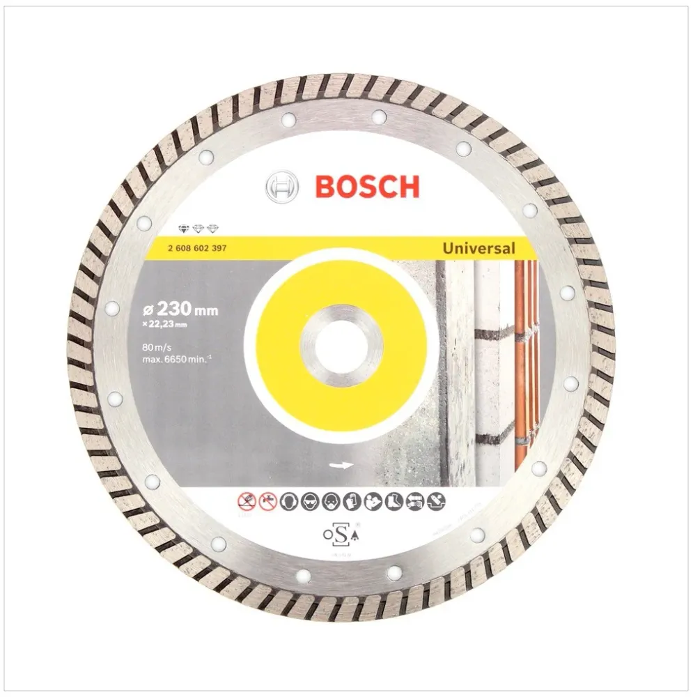 Disco de corte diamantado Bosch 230 x 22,23 Estándar para Universal Turbo (2608602397) Bosch Professional