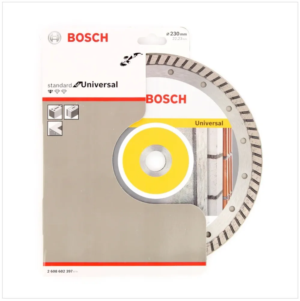 Disco de corte diamantado Bosch 230 x 22,23 Estándar para Universal Turbo (2608602397) Bosch Professional