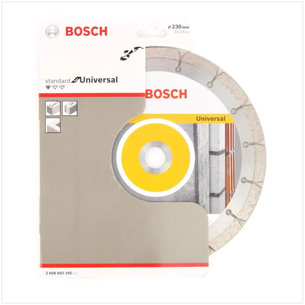 Disco de corte de diamante Bosch 230 x 22,23 mm Estándar para Universal ( 2608602195 ) Bosch Professional