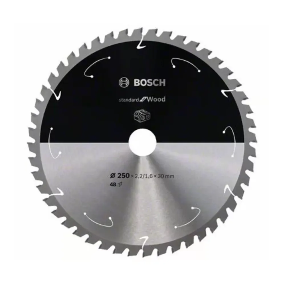 Hoja de sierra circular Bosch Estándar para madera 250 x 2,2 x 30 mm 48 dientes ( 2608837728 ) Bosch Professional