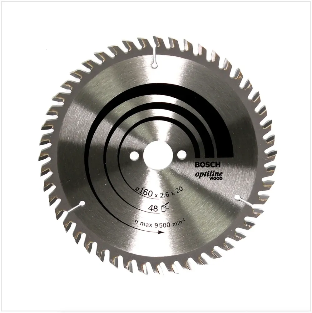 Hoja de sierra circular Bosch Optiline Wood OP WO H 160 x 20 x 2,6 mm 160 mm 48 dientes ( 2608640732 ) Bosch Professional