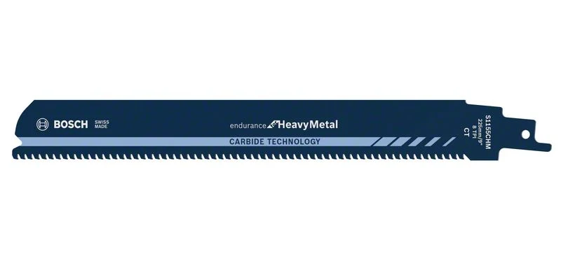 Hoja de sierra de sable Bosch S 1155 CHM Endurance Heavy Metal 8tpi 225x25x1,25mm (2608653182) vida extra larga Bosch Prof...
