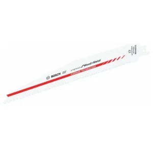 Hoja de sierra de sable Bosch S 1156 XHM Progressor para madera y metal 6-8tpi 225x25x1,25mm (2608653100) vida extra larga...
