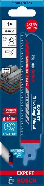 Hoja de sierra de sable BOSCH Expert Thick Tough Metal longitud 150 mm anchura 25 mm ( 4000837483 ) Bosch Professional