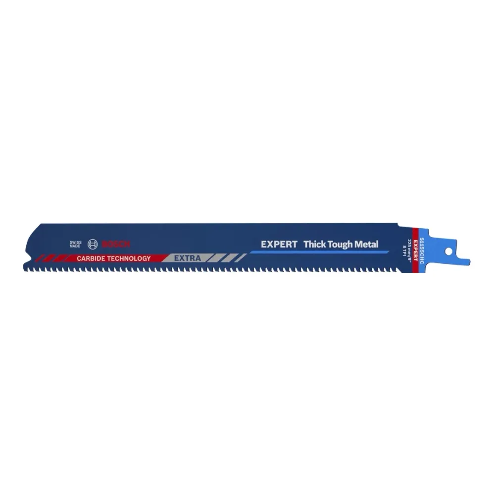 Hoja de sierra de sable Bosch EXPERT Thick Tough Metal S 1155 CHC 225 mm 10 piezas (2608900370) Tecnologí de carburo Bosch...