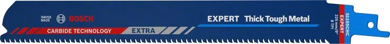 Hoja de sierra de sable Bosch EXPERT Thick Tough Metal S 1155 CHC 225 mm 10 piezas (2608900370) Tecnologí de carburo Bosch...