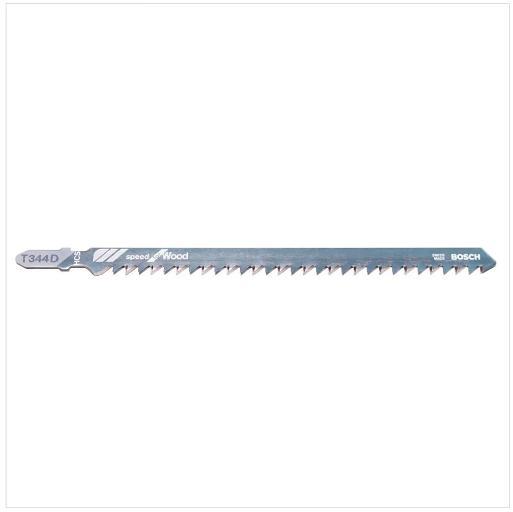 Hojas de sierra de calar Bosch T 344 D Speed para madera 5 piezas 152 mm (2608633A34) Bosch Professional