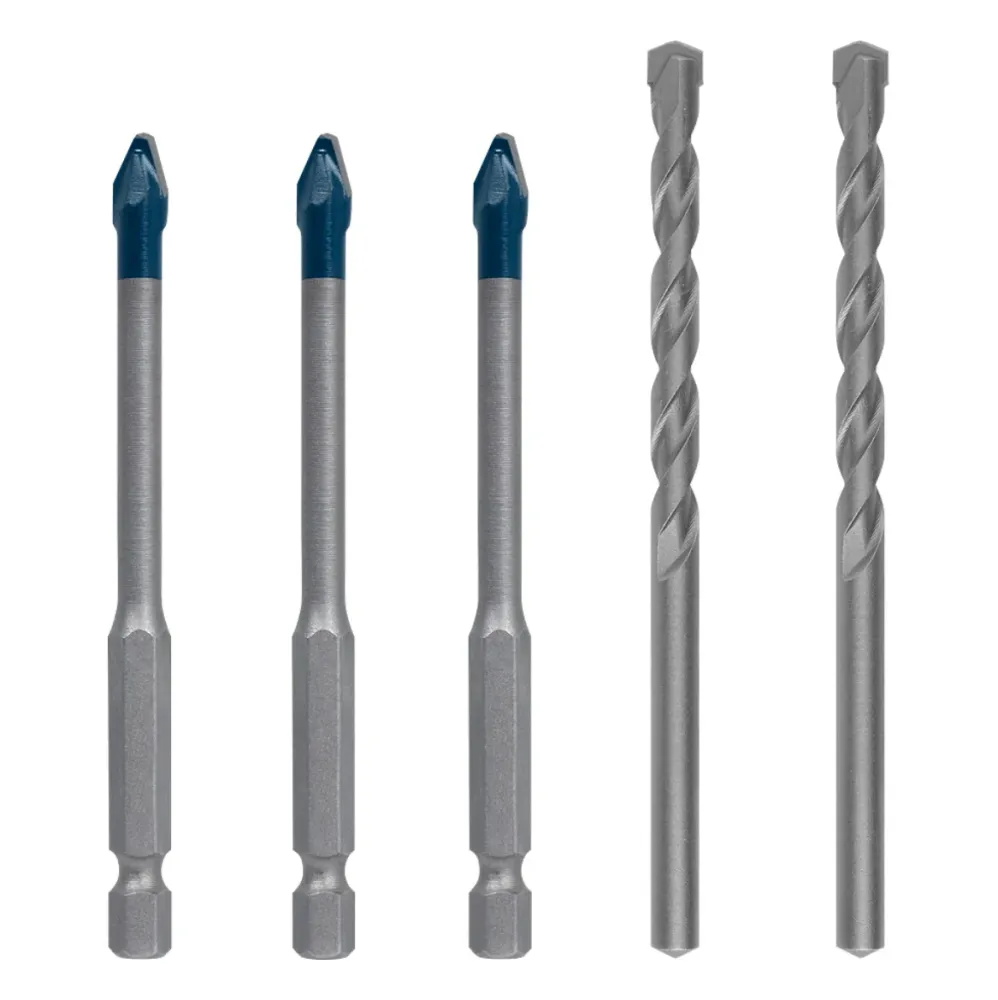 Juego mixto de brocas para cerámica dura EXPERT HEX-9 de Bosch, 6,0 mm, 5 piezas (2608900596) Tecnologí de carburo Bosch P...