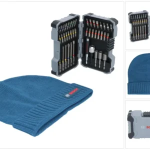Juego de puntas de destornillador Bosch de 43 piezas extra duras de 1/4" + gorro/gorro Bosch gratis (0615997658) Bosch Pro...