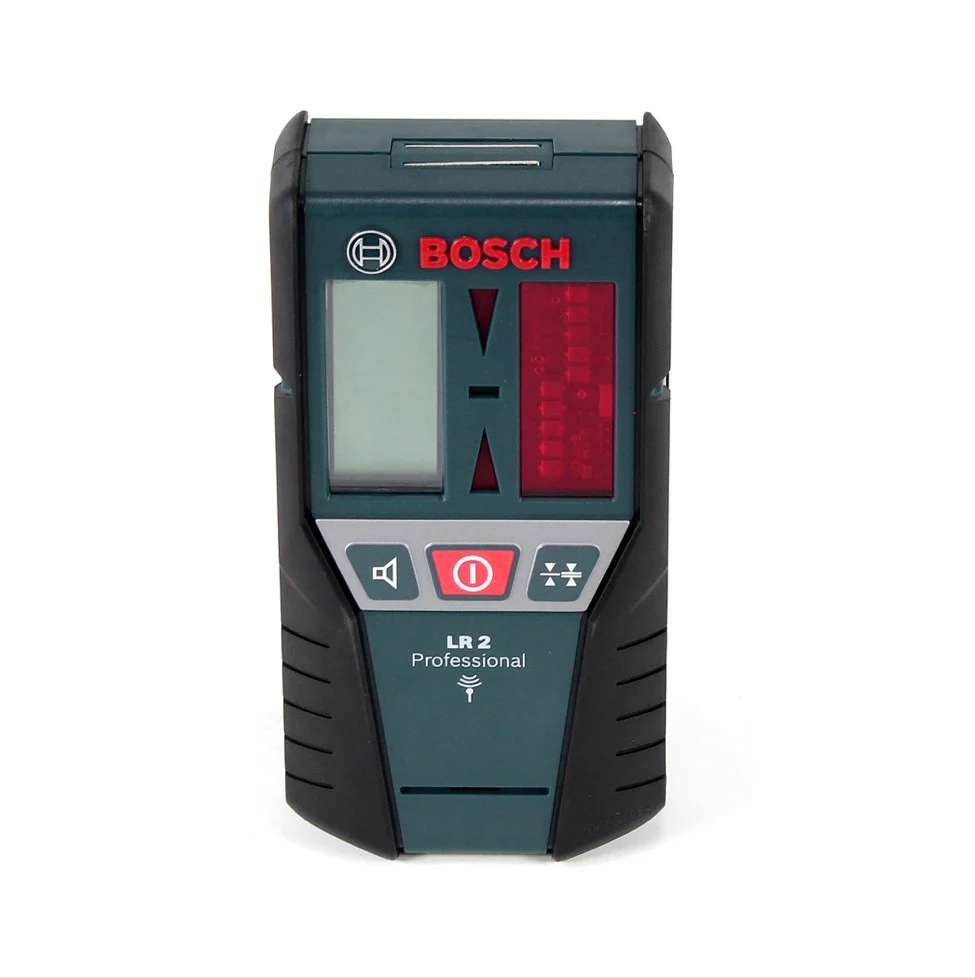 Receptor Bosch LR2 Professional de alto rendimiento para láseres de línea - hasta 50 m de alcance - óptico y acústico Bosc...