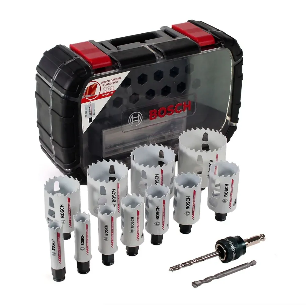 Sierra de corona Bosch 14 piezas. Juego universal Endurance para servicio pesado (2608594186) Bosch Professional