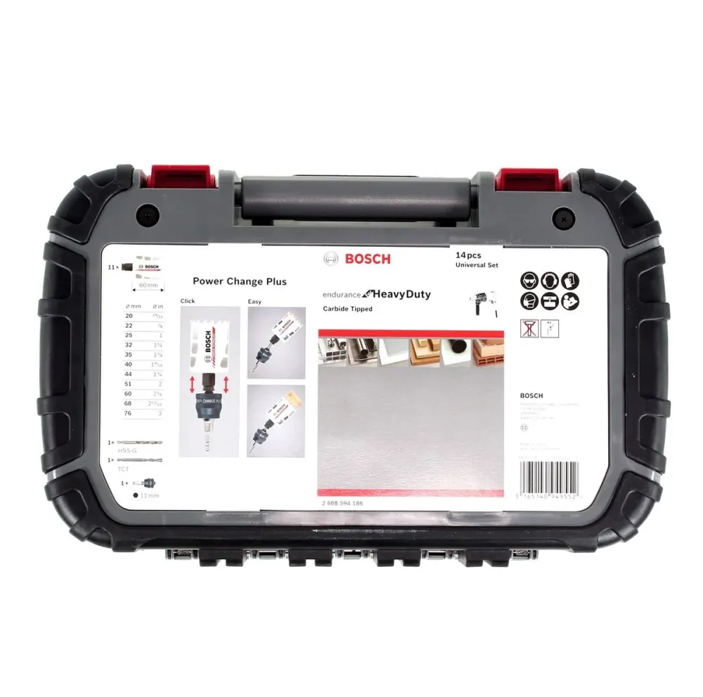 Sierra de corona Bosch 14 piezas. Juego universal Endurance para servicio pesado (2608594186) Bosch Professional