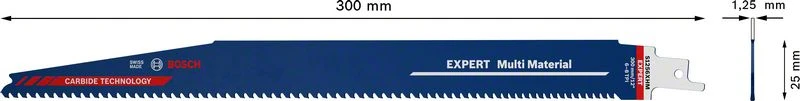 Sierra de sable BOSCH Expert multi-material longitud 300 mm anchura 25 mm ( 4000837473 )