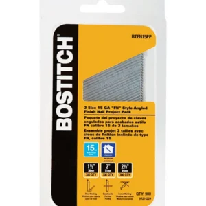 Clavos Bostitch de acabado brillante en tiras angulares de calibre 15 (paquete de 900) - Oferta de la semana