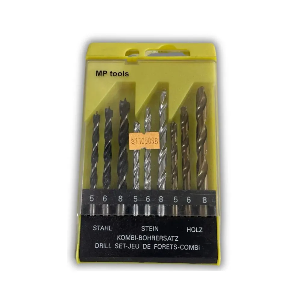 BROCA MP TOOLS HSS 3/16,1/4,5/16, 9 PZAS