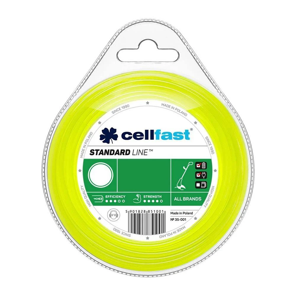 HILO DISPENSADOR PARA DESBROZADORA ESTÁNDAR - REDONDA Ø2,7 mm 15 m CELLFAST