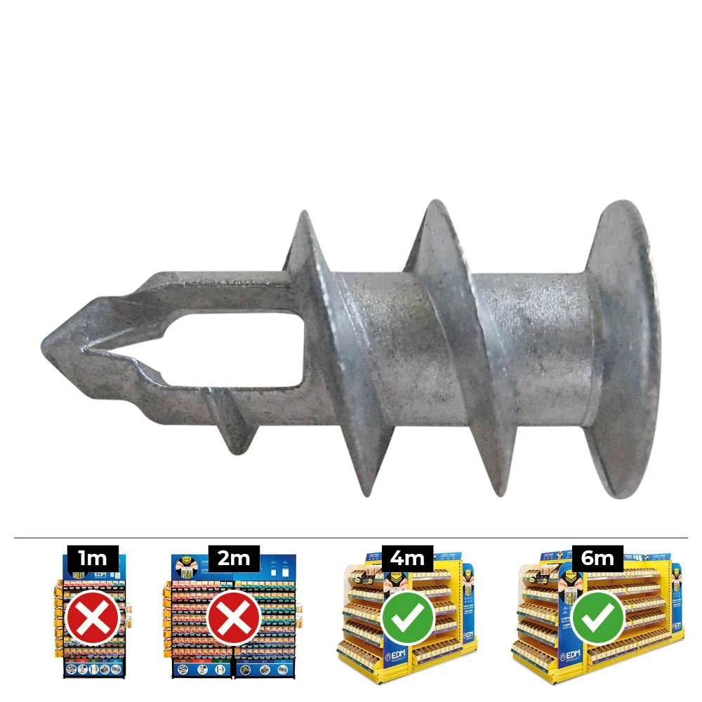 TACO METÁLICO PLACA YESO Ø4-5 x37mm DIN GKDZ (CAJA 100 unid) CELO