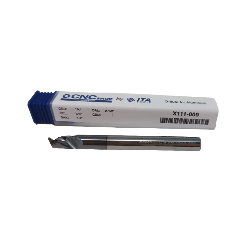 CNC Shop - C111-009 Broca enrutadora de corte ascendente de diámetro de corte de 1/4"