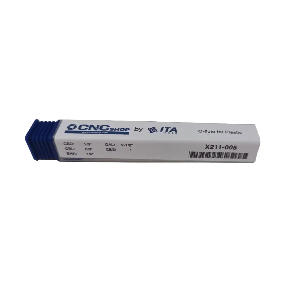 CNC Shop - C211-005 Broca enrutadora de corte ascendente de diámetro de corte de 1/8"