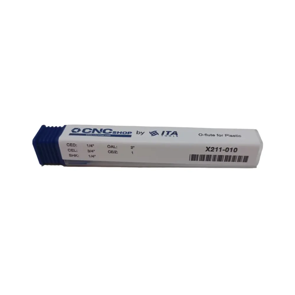 CNC Shop - C211-010 Broca enrutadora de corte ascendente de diámetro de corte de 1/4"