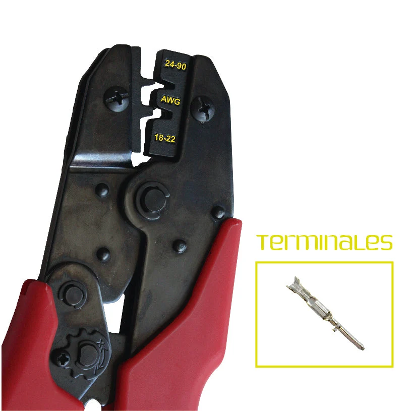 (2026-1368) PINZA CICLO CONTROLADO TERM S/ AISL 18-30 AWG (HE-PIN-00663) CONTOOL