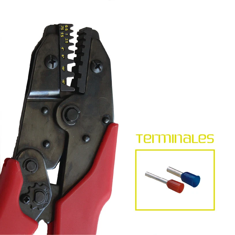 (2026-1618) PINZA CICLO CONTROLADO P/ TERM. PUNTA 22-6 AWG CONTOOL