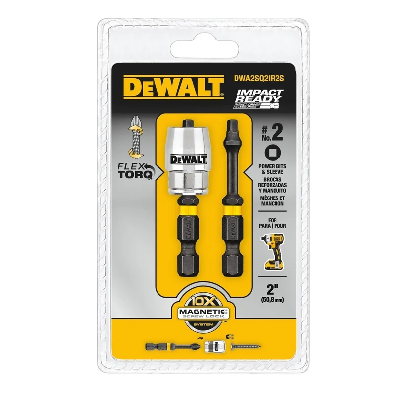 Broca de impacto S2 de 2" Slv, paquete de 2 DeWalt