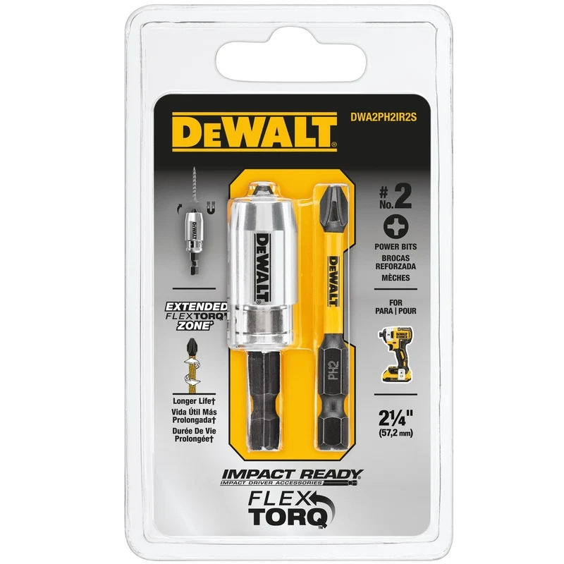 Broca de impacto P#2 de 2" Slv2Pk DeWalt