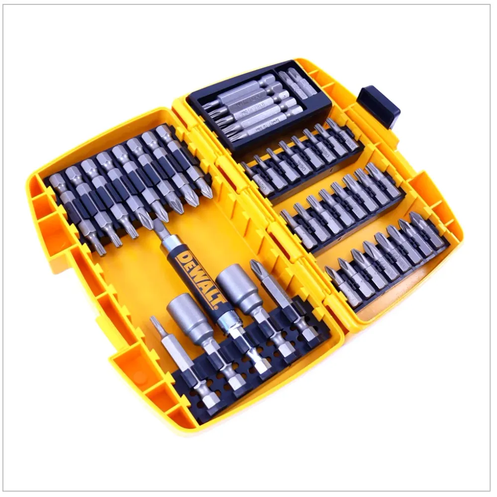 DeWalt DT 71572 - Juego de puntas de 45 piezas en un robusto maletín de plástico