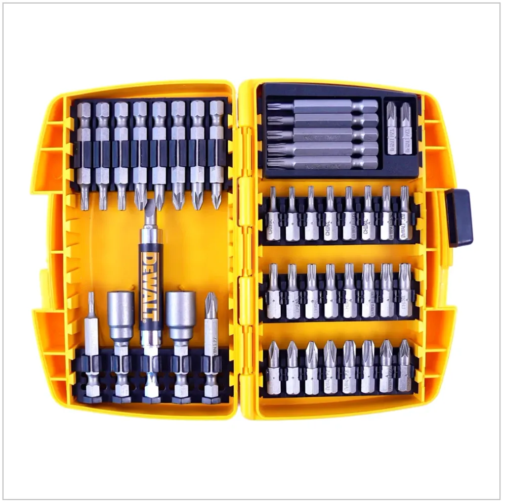 DeWalt DT 71572 - Juego de puntas de 45 piezas en un robusto maletín de plástico