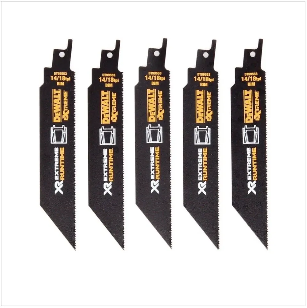 DeWalt DT 99553 hoja de sierra alternativa metal 152 mm 5 piezas