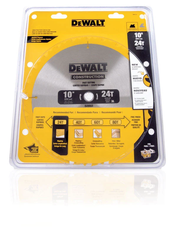 Hoja de sierra de 10" 24T Carb DeWalt