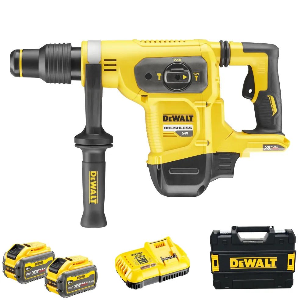 Martillo perforador de demostración Dewalt Baterí recargable DCH481X2-QW de 54 V y 9 Ah